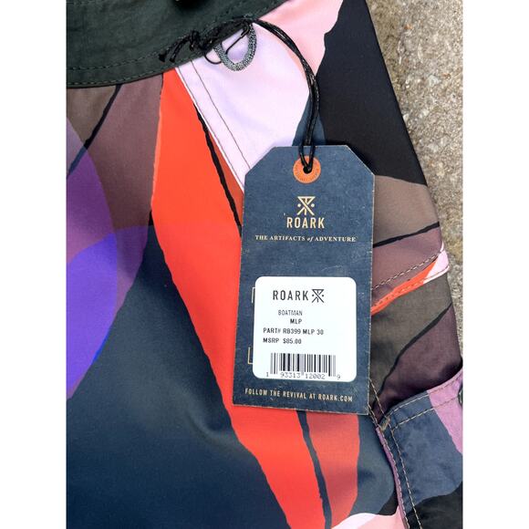 NWT Roark Boatman multi-colored board shorts size 30, 31, 33, 38 - Picture 4 of 9